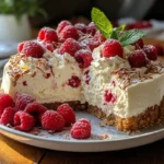 SERNIK Z MASCARPONE BEZ PIECZENIA Z BITĄ ŚMIETANĄ I MALINAMI 🍰💗 KREMOWA LEKKOŚĆ NA LATO