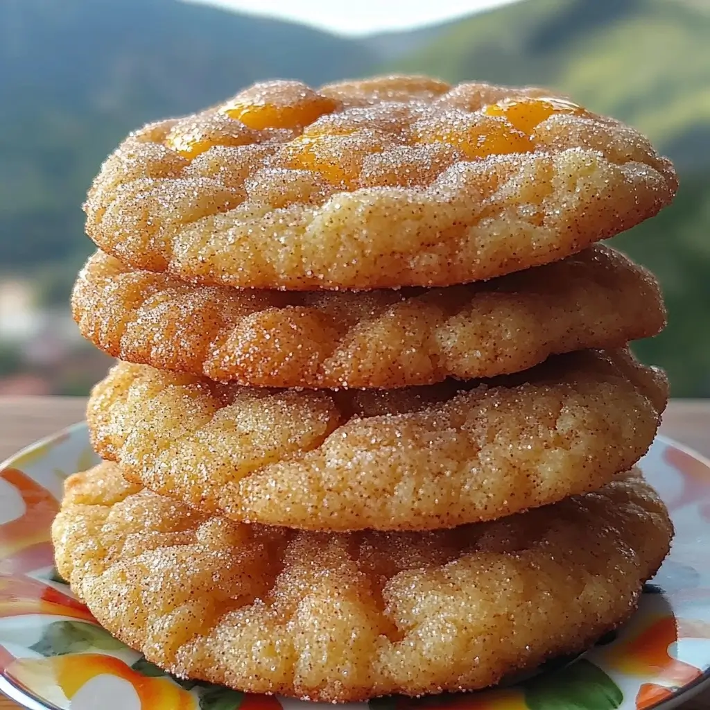 Ciasteczka Snickerdoodle z Brzoskwiniami
