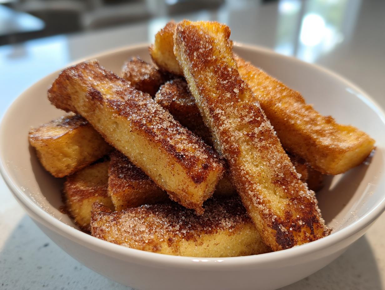 Pyszne Air Fryer French Toast Sticks w 10 minut