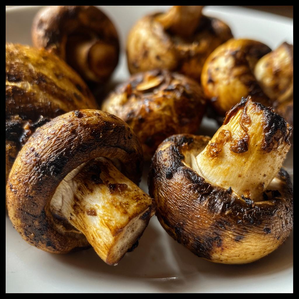Air Fryer Mushrooms - detail 1