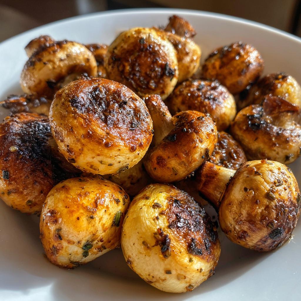 Air Fryer Mushrooms - detail 2