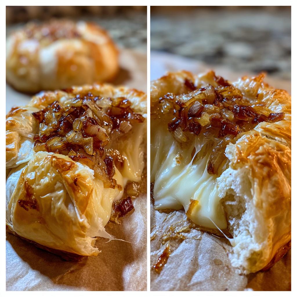 Baked Brie with Caramelized Onions - detail 2
