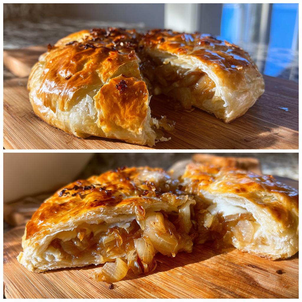 Baked Brie with Caramelized Onions - detail 3