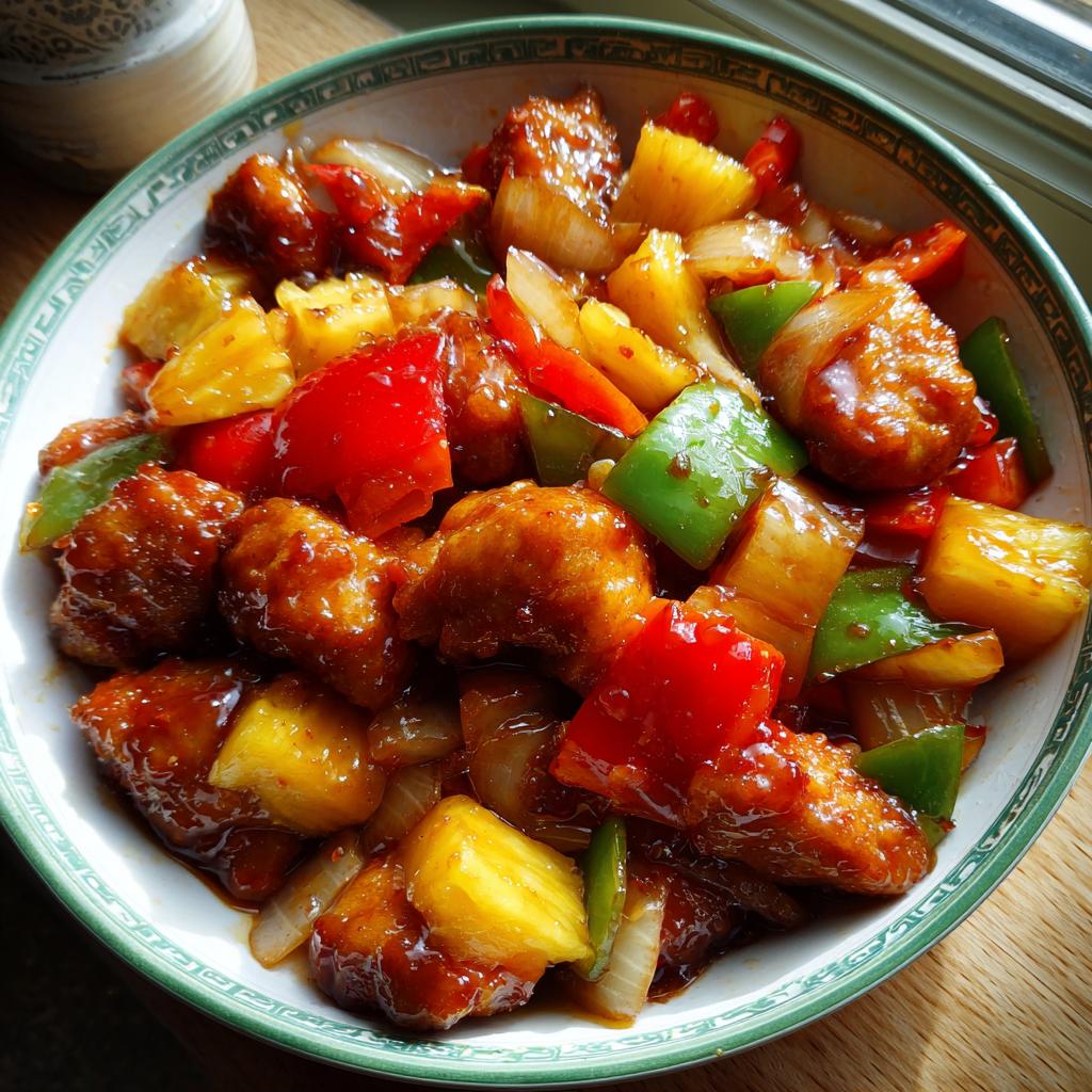 Baked Sweet and Sour Chicken Thighs with Pineapple - detail 1