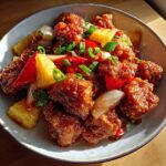 Baked Sweet and Sour Chicken Thighs with Pineapple