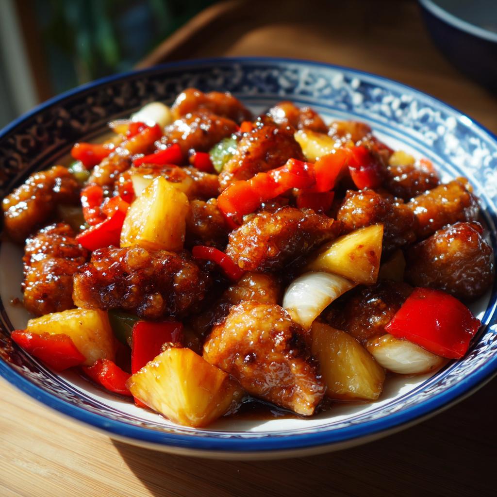 Baked Sweet and Sour Chicken Thighs with Pineapple - detail 2