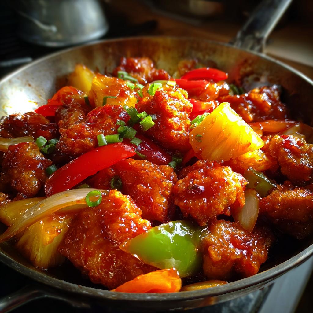 Baked Sweet and Sour Chicken Thighs with Pineapple - detail 3