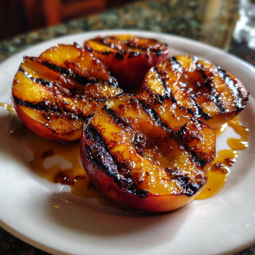 Caramelized Grilled Summer Peaches - detail 1