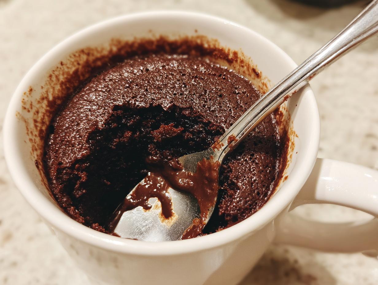 Easy Microwave Chocolate Mug Cake - detail 1