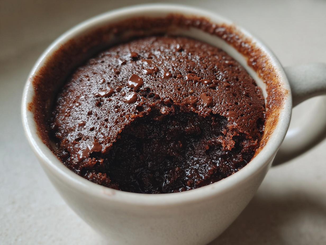 Fudgy Nutella Mug Cake - detail 3