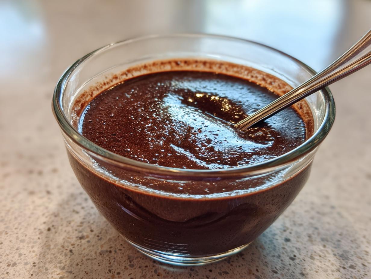 Hasty Chocolate Pudding - detail 3