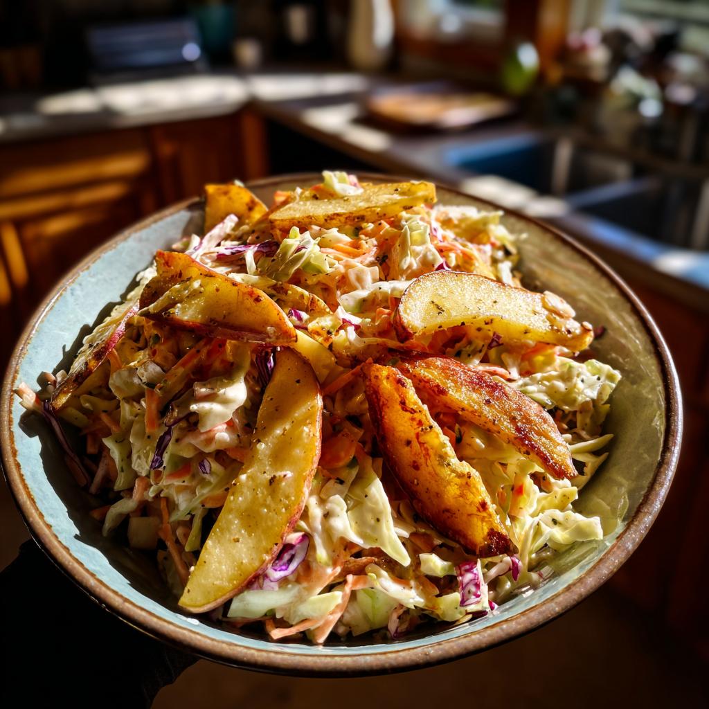 Pyszny Maple-Cider Slaw z Jabłkami