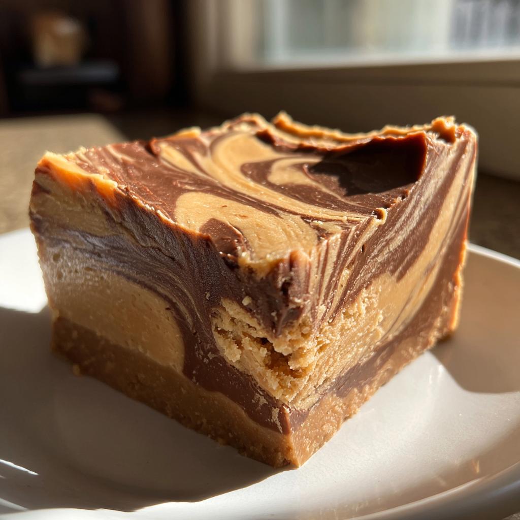 Microwave Peanut Butter Chocolate Swirl Fudge - detail 4