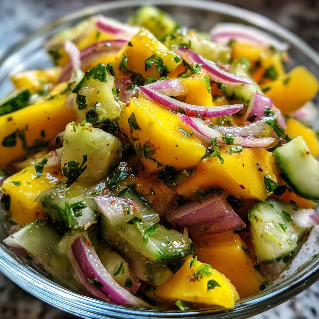 Orzeźwiająca sałatka z mango – 15 min