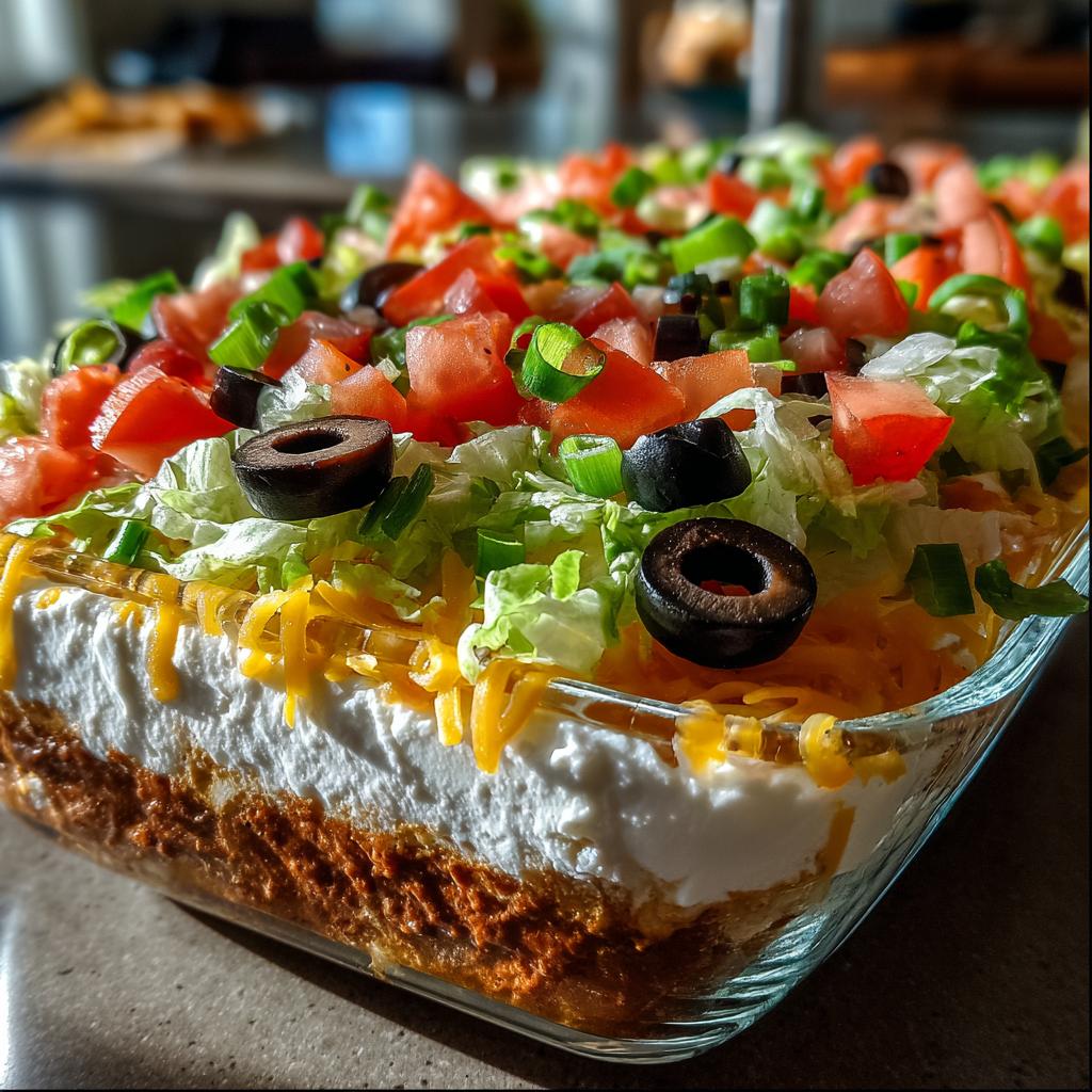 Przerażająco pyszny Siedmiowarstwowy Dip Taco