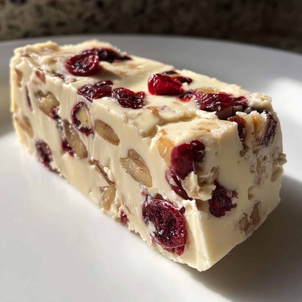 White Cranberry Walnut Nutmeg Fudge - detail 3