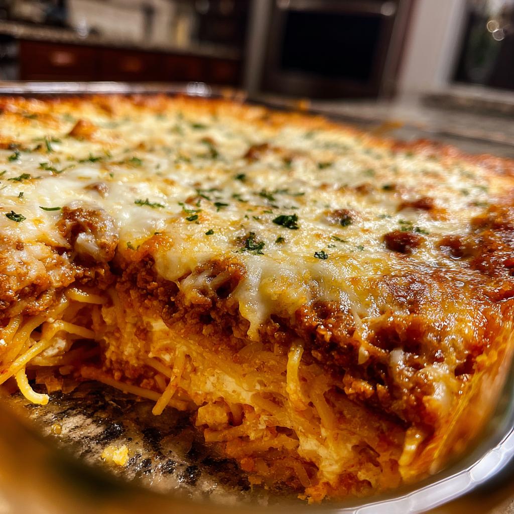 Baked Cream Cheese Spaghetti Casserole - detail 2