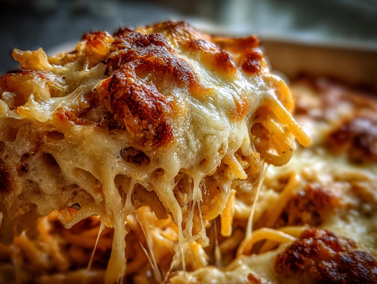 Przepis na Baked Cream Cheese Spaghetti Casserole: 1 sposób