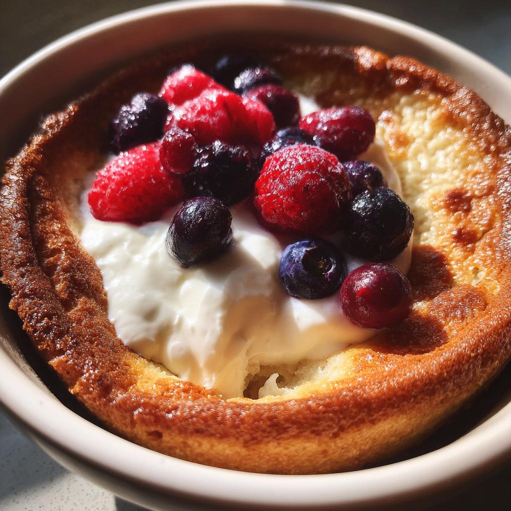 Baked Protein Pancake Bowls- great for meal prep and no banana needed! - detail 3