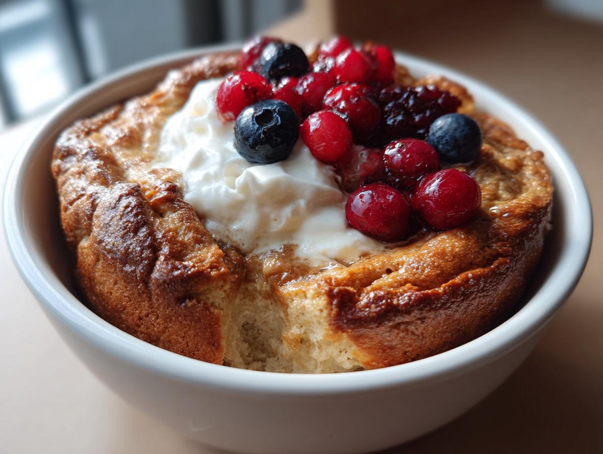 Baked Protein Pancake Bowls: 31g Protein