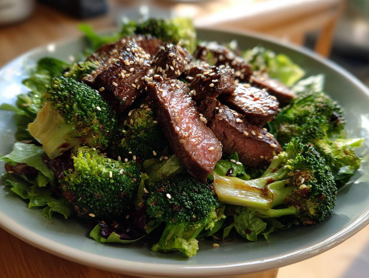 Amazing Beef Broccoli Steak Salad 30g Protein