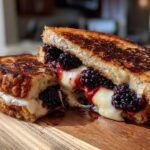 Blackberry Balsamic and Brie Grilled Cheese
