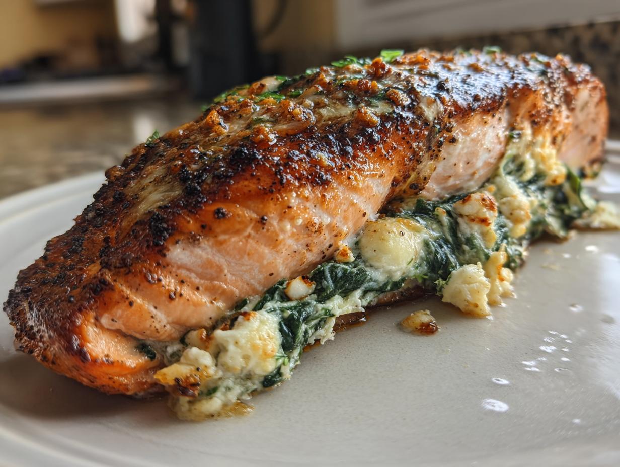 Amazing Blackened Salmon Stuffed 4 Ways