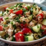 Bulgar Wheat & Tuna Mediterranean Salad (20g Protein)