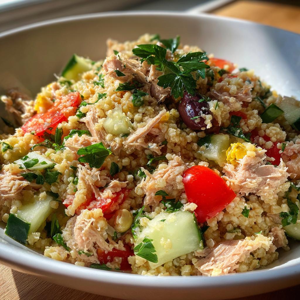 Bulgar Wheat & Tuna Mediterranean Salad (20g Protein) - detail 2