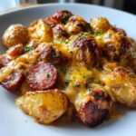 Cheesy Ranch Potatoes and Smoked Sausage