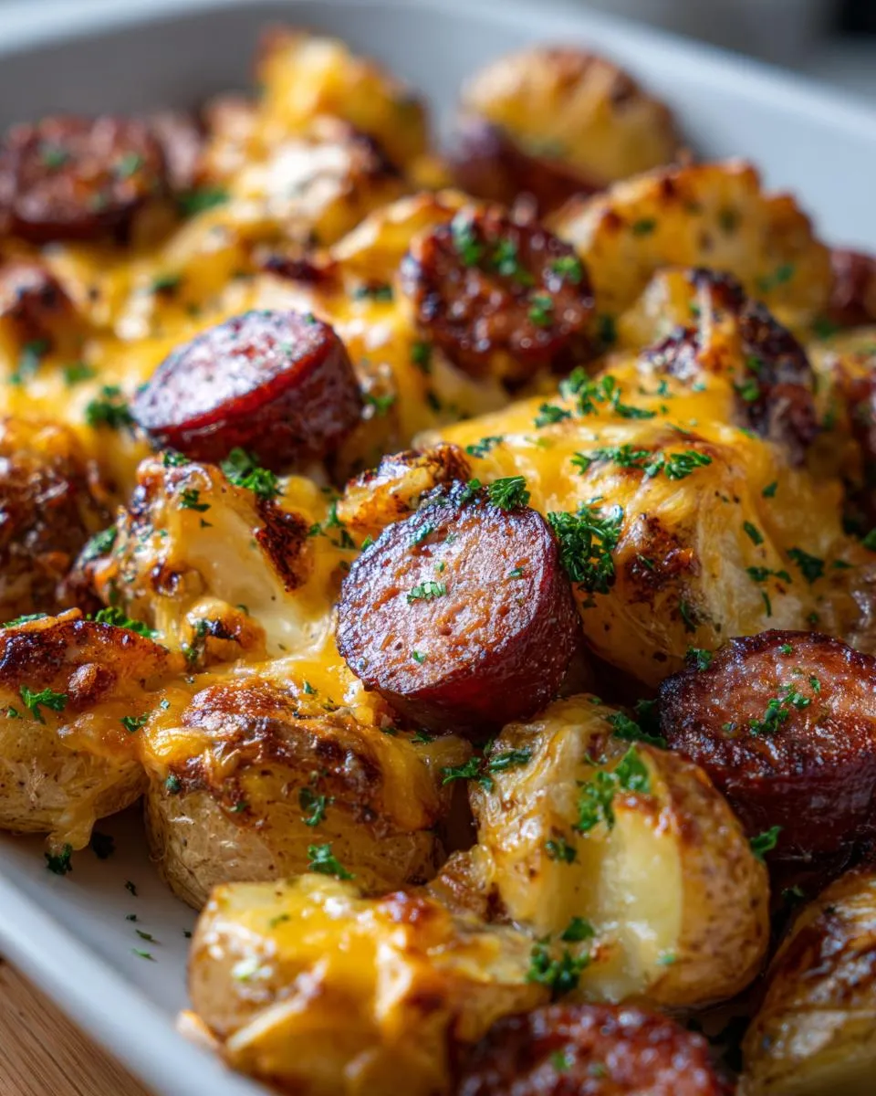 Cheesy Ranch Potatoes and Smoked Sausage - detail 2