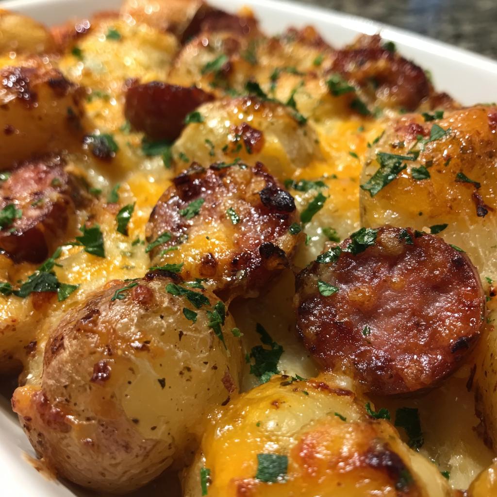 Cheesy Ranch Potatoes and Smoked Sausage - detail 3