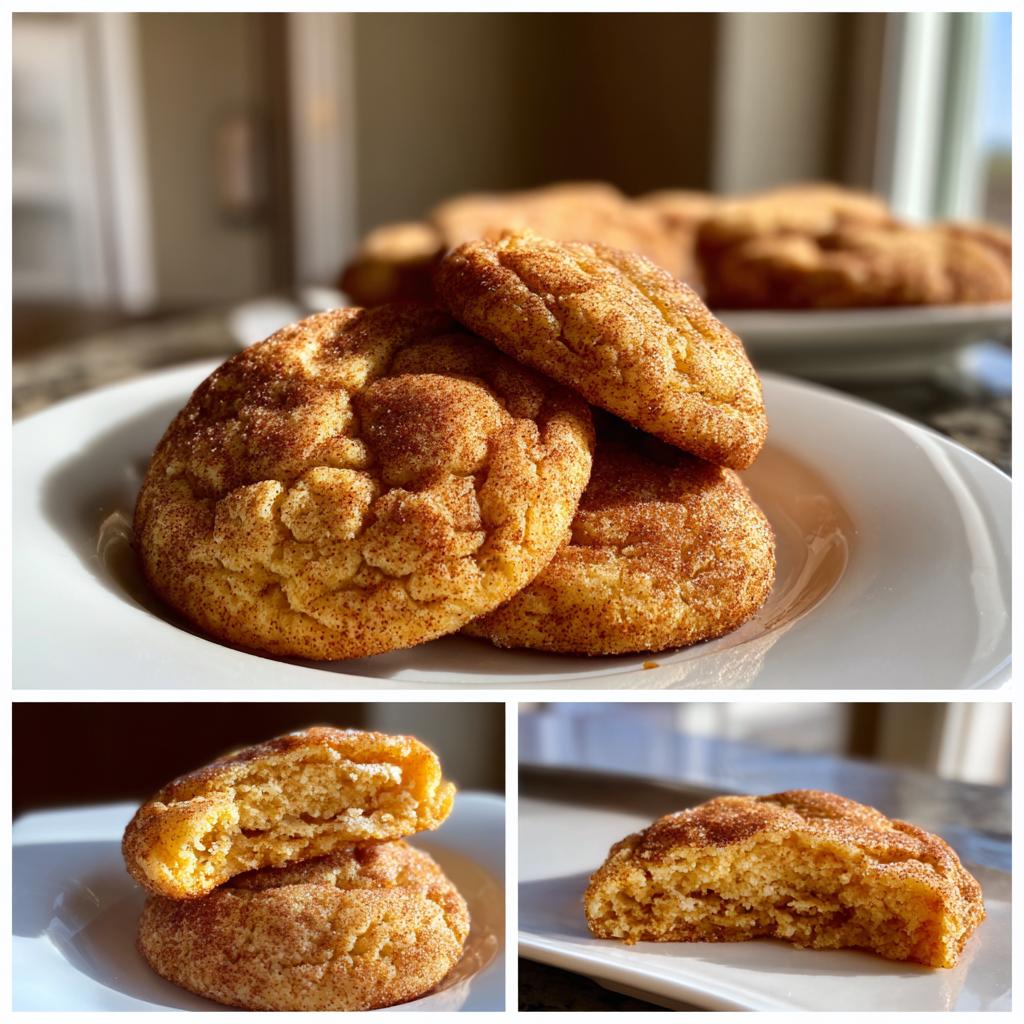 Chewy Pumpkin Snickerdoodle Cookies - detail 2