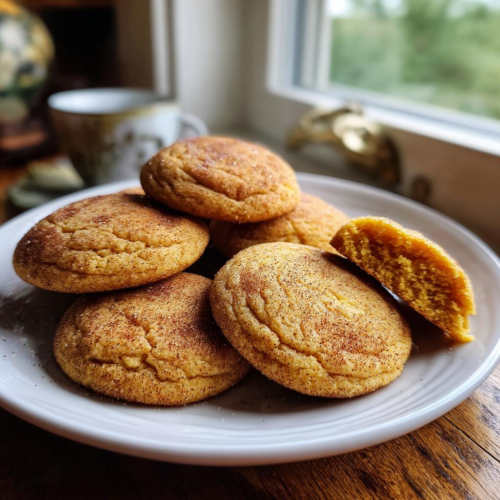 Chewy Pumpkin Snickerdoodle Cookies - detail 3