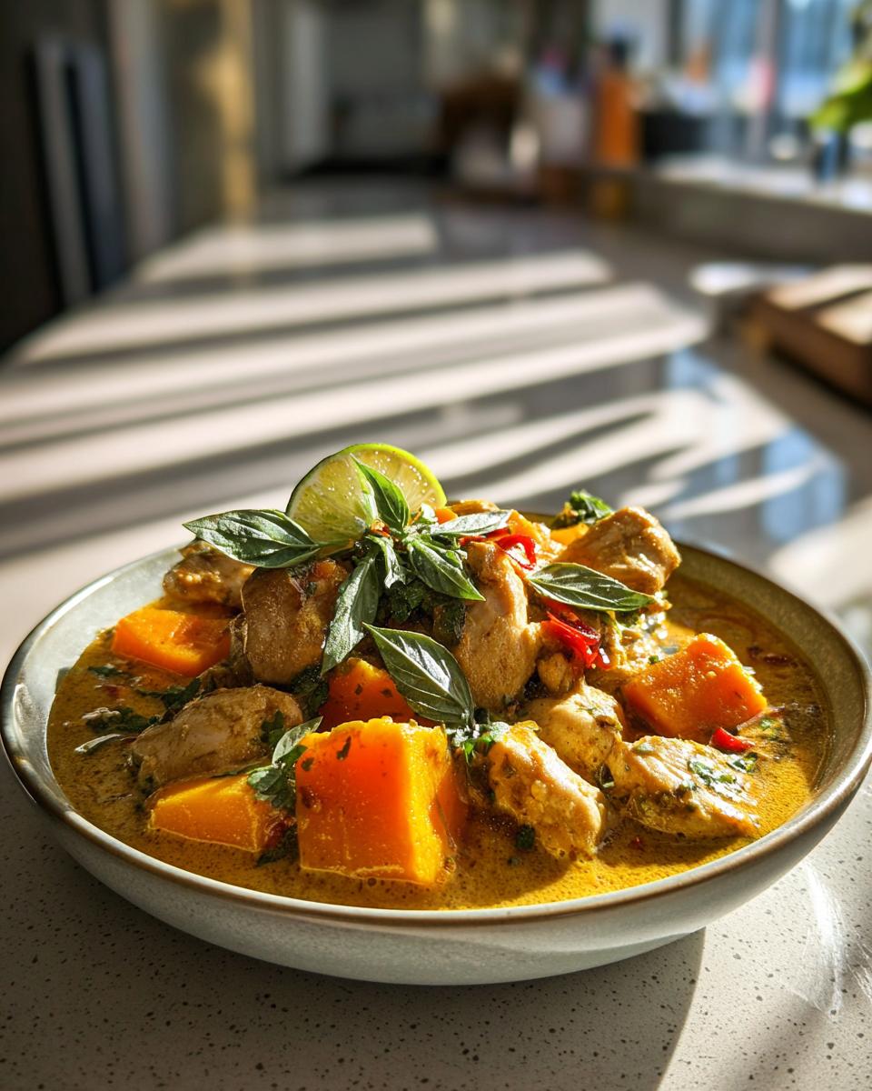 Chicken and Pumpkin Thai Curry - detail 1