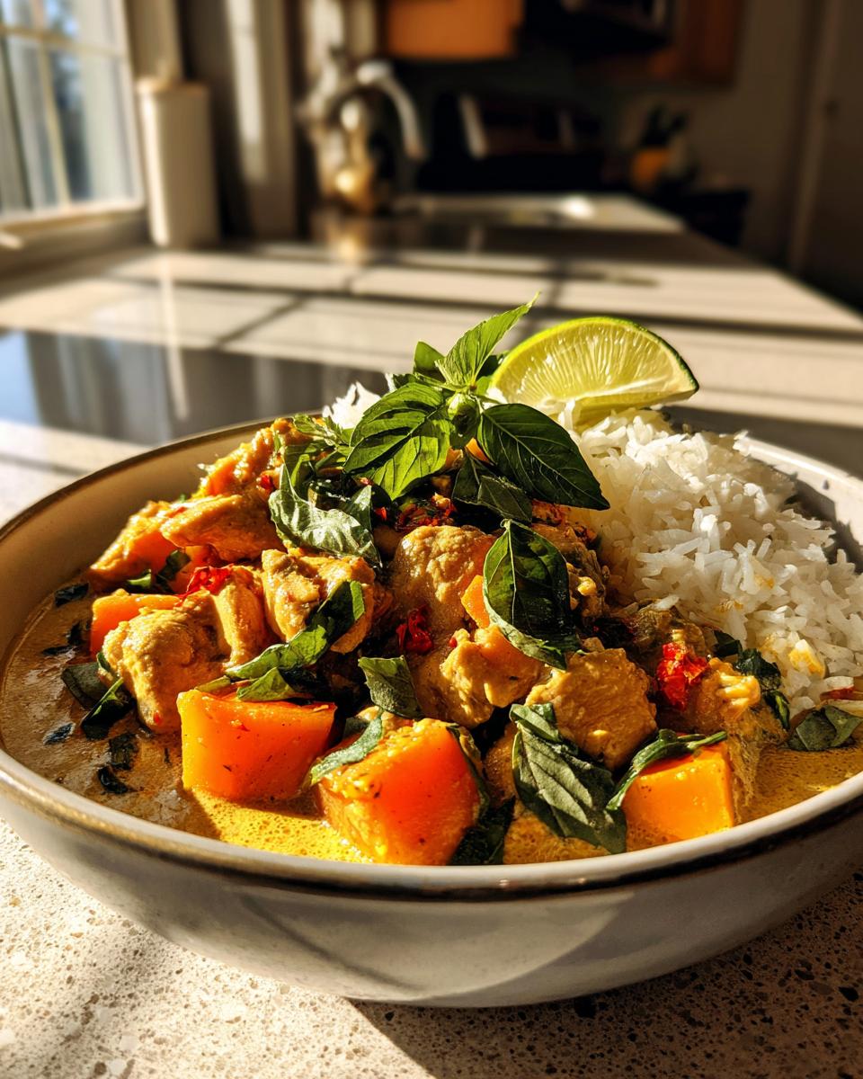 Chicken and Pumpkin Thai Curry - detail 2