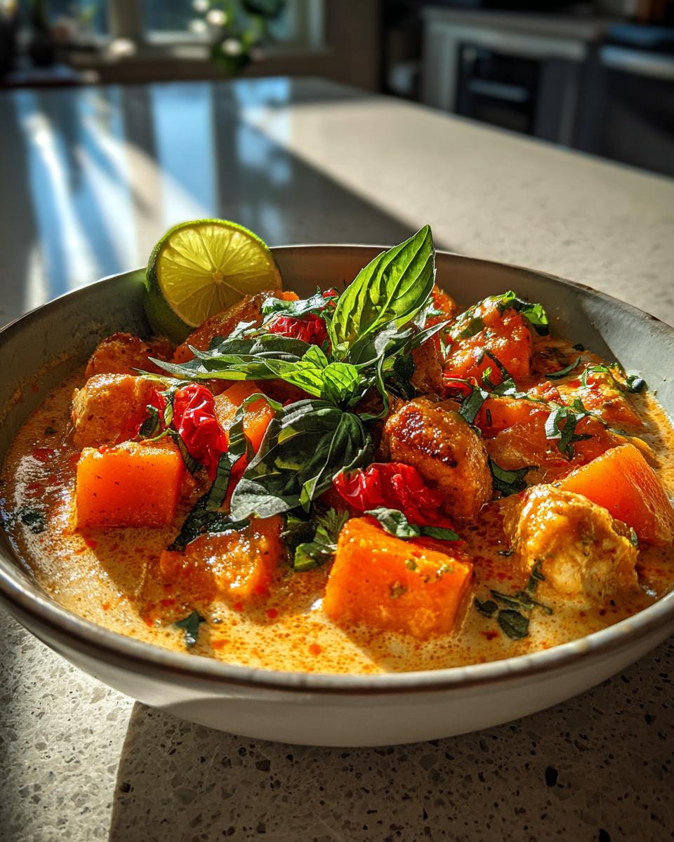 Chicken and Pumpkin Thai Curry - detail 3