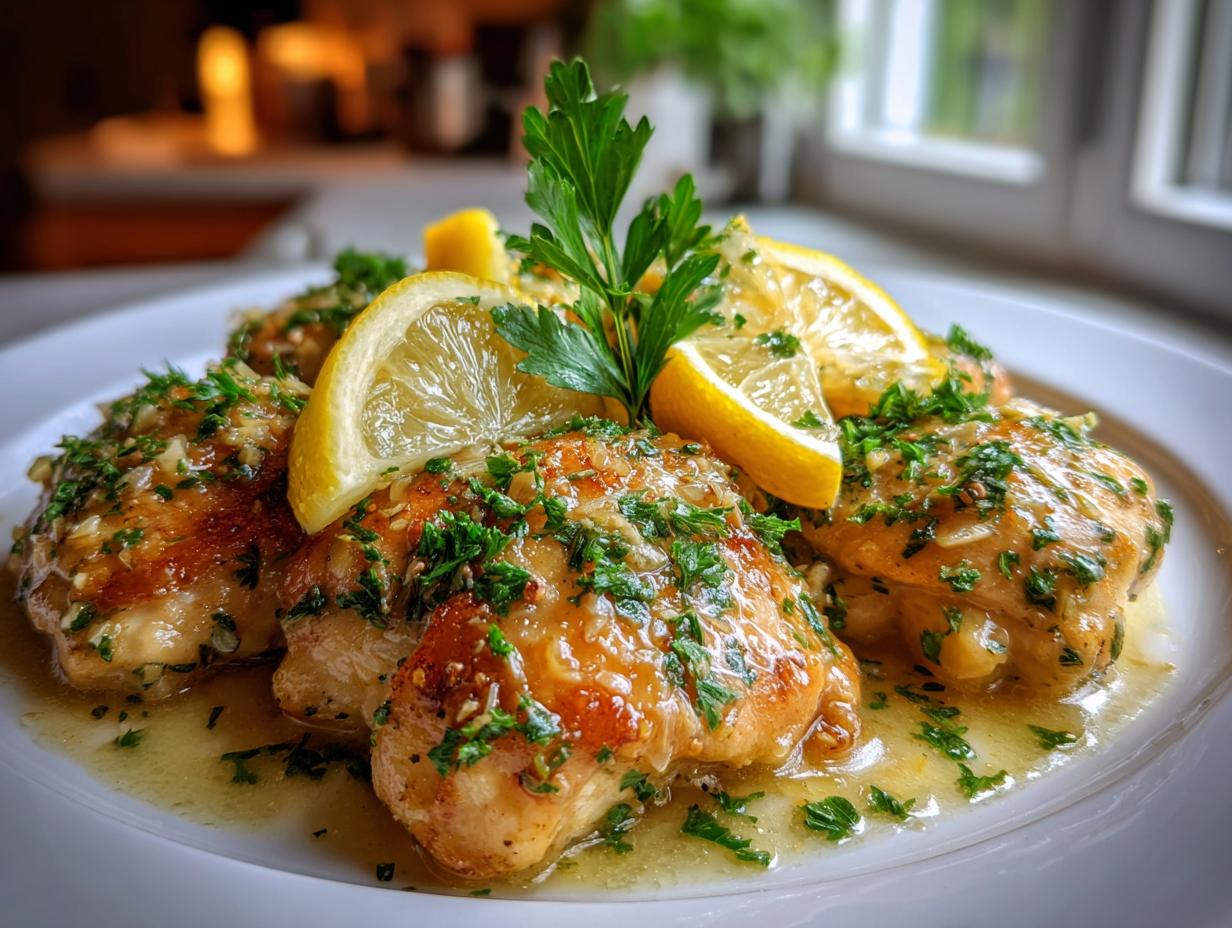 Cooker Lemon Garlic Chicken