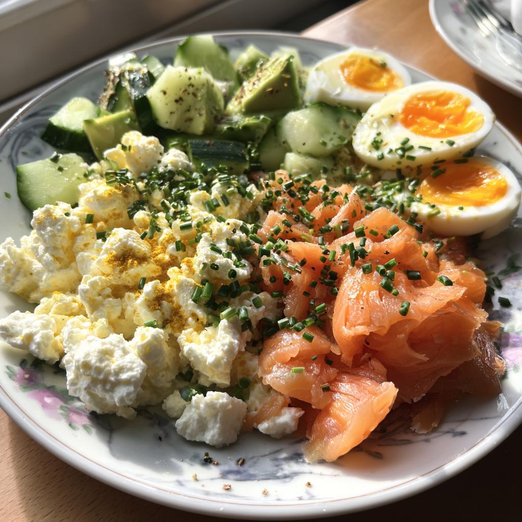 Cottage Cheese Salad With Smoked Salmon & Avocado - detail 2
