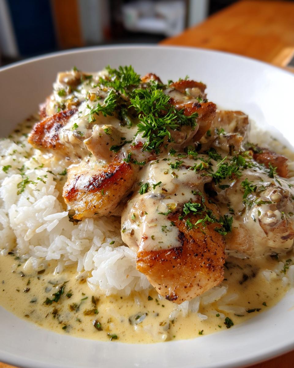 Creamy Smothered Chicken And Rice - detail 1