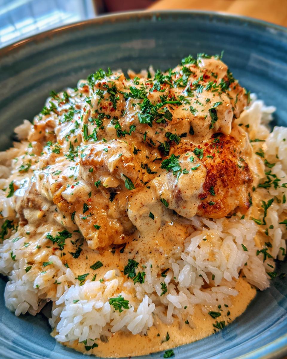 Creamy Smothered Chicken And Rice - detail 2