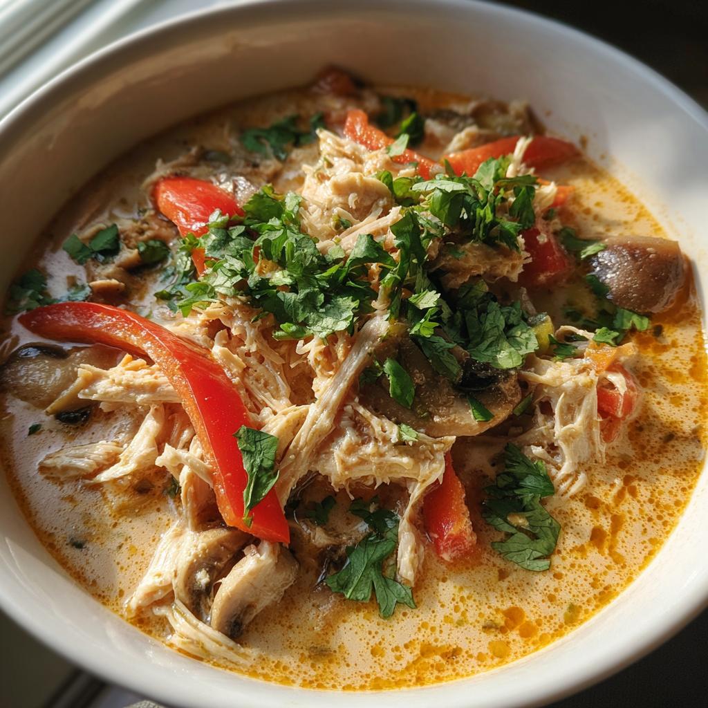 Crockpot Thai Coconut Chicken Soup: A Cozy Delight - detail 1
