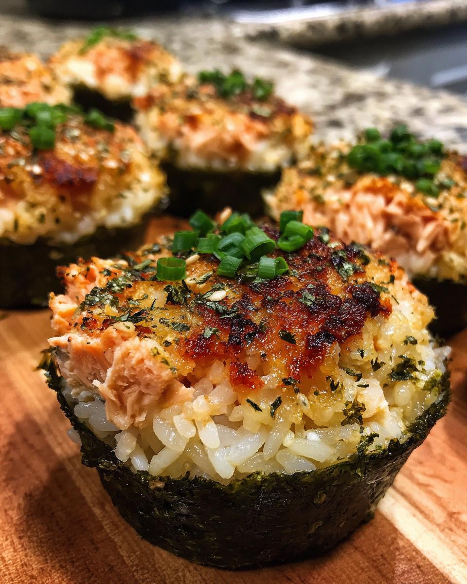 Easy Baked Salmon Sushi Cups (Viral Recipe) - detail 1