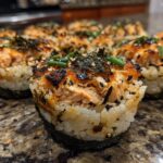 Easy Baked Salmon Sushi Cups (Viral Recipe)