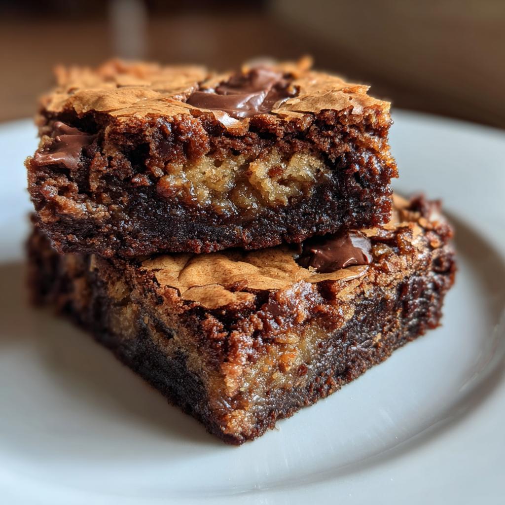 Fudgy Chewy Browkies (Brookies) - detail 2