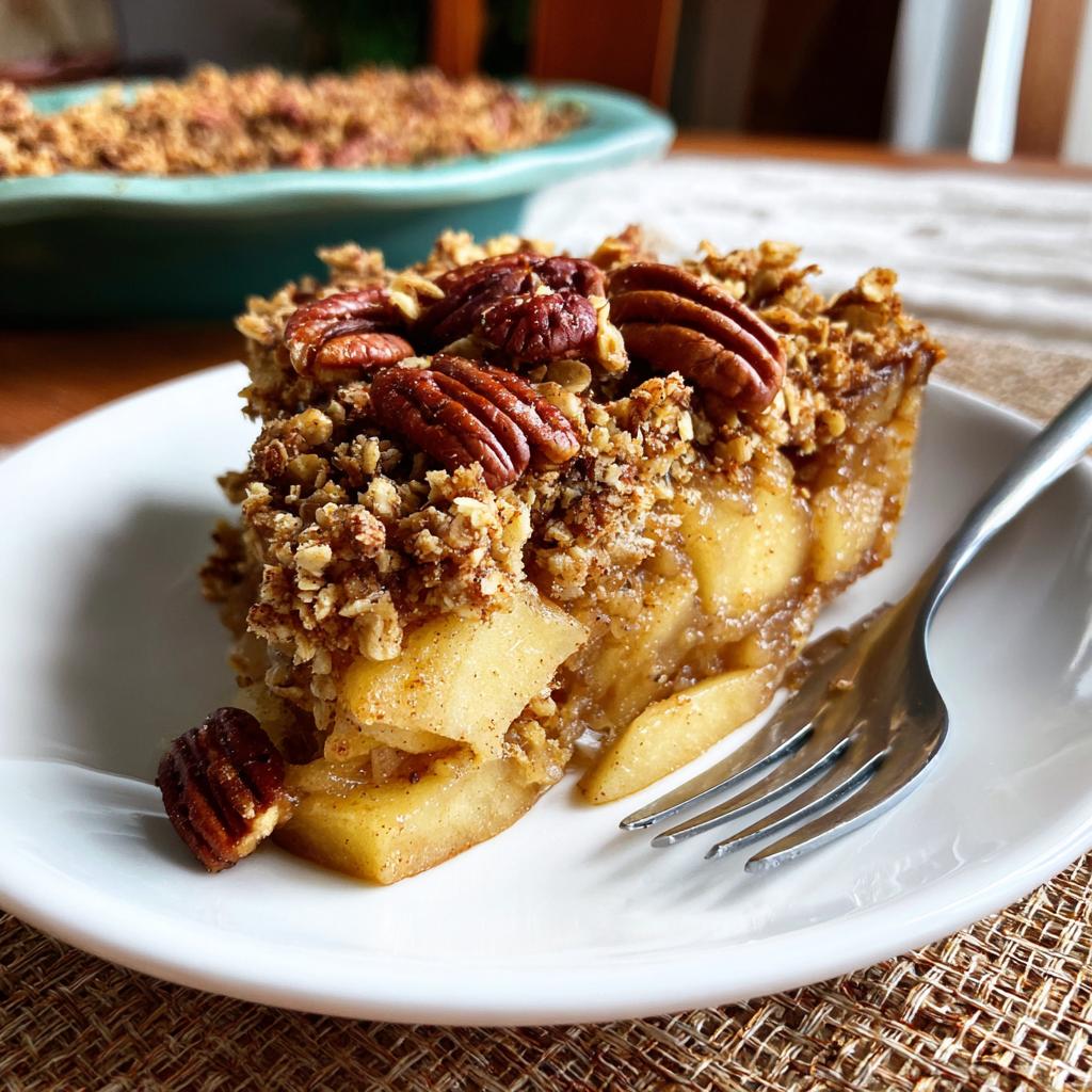 Healthy Breakfast Apple Crumble - detail 1