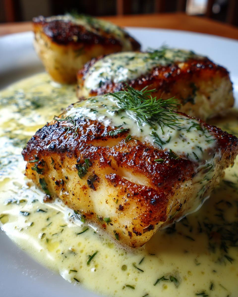 Healthy Halibut with Buerre Blanc - detail 2