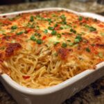 Irresistible Spicy Southern Cheesy Chicken Spaghetti Casserole