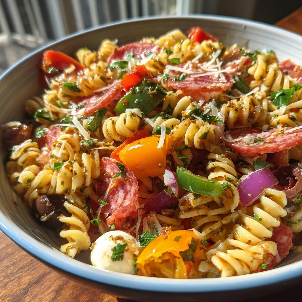 Italian Dressing Pasta Salad - detail 2