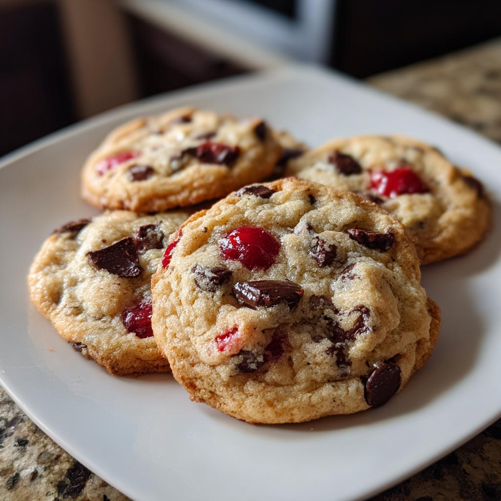 Maraschino Cherry Chocolate Chip Cookies - detail 1